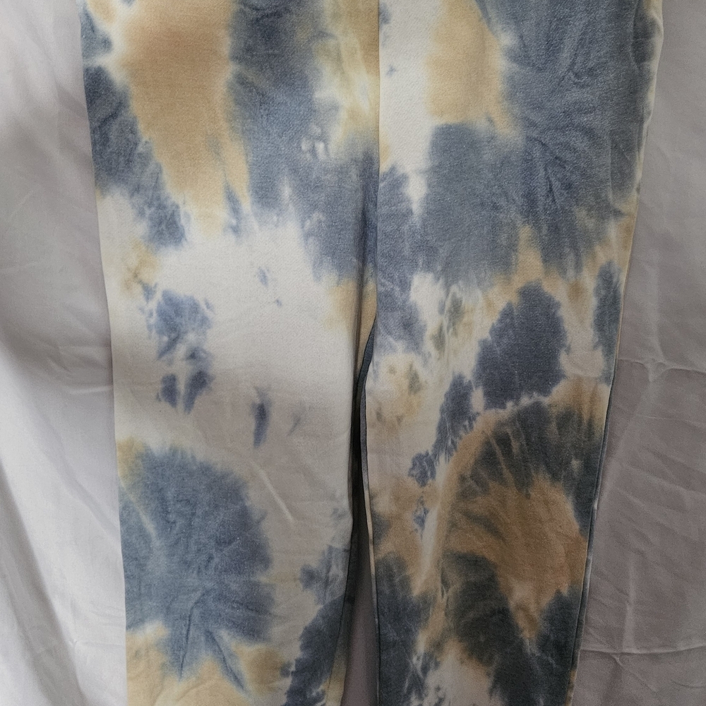 #111 & Other Stories Tie-Dye Track Pants in Blue and Tan